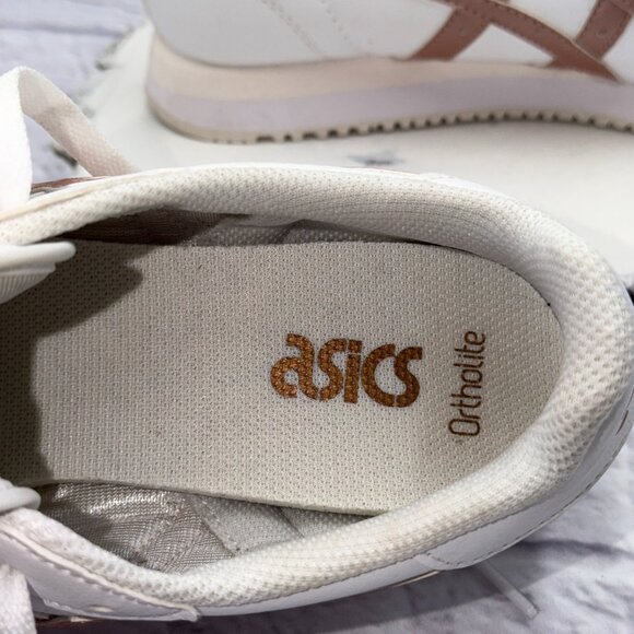 Asics Tiger Runner 1202311 Shoes Sneakers Womens Size 9 White Rose Gold - Picture 10 of 11